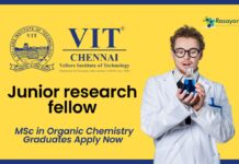 VIT JRF Job Role: MSc in Organic Chemistry Graduates Apply Now 