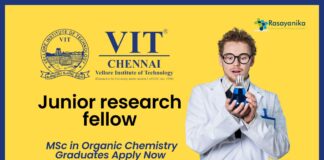 VIT JRF Job Role: MSc in Organic Chemistry Graduates Apply Now 