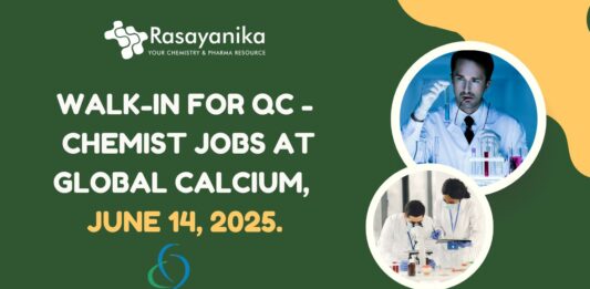 Walk-In for QC - Chemist Jobs at Global Calcium