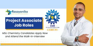 Walk-in-Interview at CSIR-CSMCRI: MSc Chemistry Candidates Apply Now