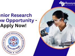 Junior Research Fellow Opportunity - Apply Now!