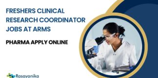 Freshers Clinical Research Jobs at ARMS - Pharma Apply Online