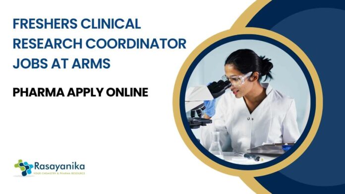 Freshers Clinical Research Jobs at ARMS - Pharma Apply Online