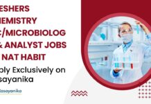 Freshers Chemistry QC Jobs at Nat Habit