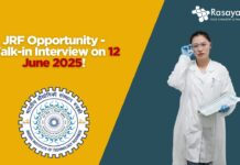 JRF Opportunity - Walk-in Interview on 12 June 2025!