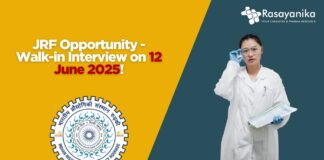 JRF Opportunity - Walk-in Interview on 12 June 2025!