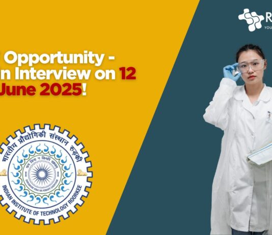 JRF Opportunity - Walk-in Interview on 12 June 2025!