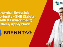 Chemical Engg Job Opportunity - SHE (Safety, Health & Environment) Officer, Apply Now!