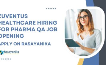 Zuventus Healthcare Hiring For Pharma QA