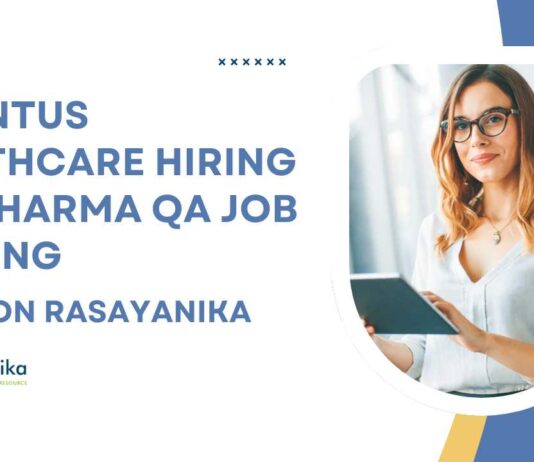 Zuventus Healthcare Hiring For Pharma QA