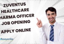 Zuventus Healthcare Pharma Officer