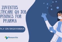 Zuventus Healthcare QA Job Openings