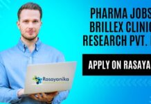 Pharma Jobs at Brillex Clinical Research Pvt. Ltd
