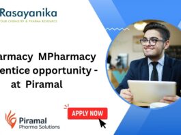 BPharmacy MPharmacy Apprentice