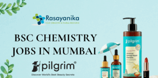 BSc Chemistry Jobs In Mumbai - Cosmetic Scientist Jobs at Pilgrim 