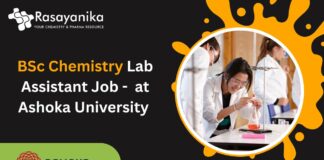 BSc Chemistry Lab Assistant Job