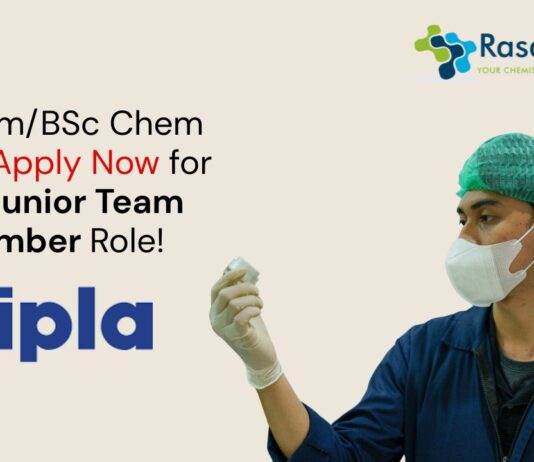 BPharm/BSc Chem Job - Apply Now for QC Junior Team Member Role!