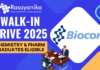 Biocon Walk-in Drive 2025 – Chemistry & Pharm Graduates Eligible 