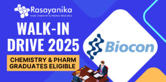 Biocon Walk-in Drive 2025 – Chemistry & Pharm Graduates Eligible 