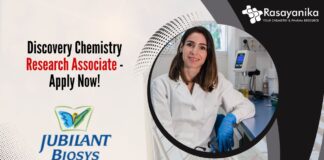 Discovery Chemistry Research Associate - Apply Now!