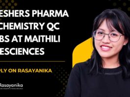 Freshers Pharma & Chemistry QC Jobs at Maithili Lifesciences