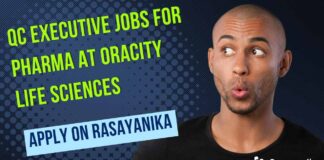 QC Executive Jobs For Pharma at Oracity Life Sciences