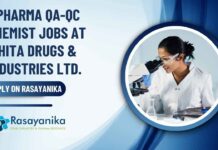New MPharma Jobs in QA/QC