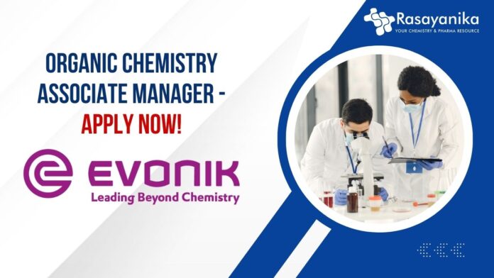 Organic Chemistry Associate Manager - Apply Now!