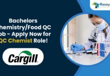 Bachelors Chemistry/Food QC Job - Apply Now for QC Chemist Role!