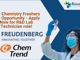 BSc Chemistry Freshers Job Opportunity - Apply Now for R&D Lab Technician role!