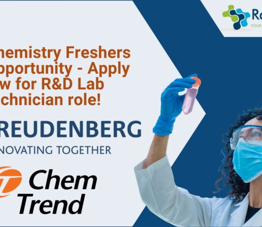BSc Chemistry Freshers Job Opportunity - Apply Now for R&D Lab Technician role!