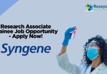 Research Associate Trainee Job Opportunity - Apply Now!