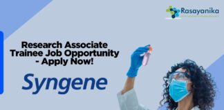 Research Associate Trainee Job Opportunity - Apply Now!