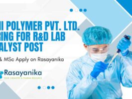 Ami Polymer Pvt Ltd Jobs For R&D Lab Analyst Post