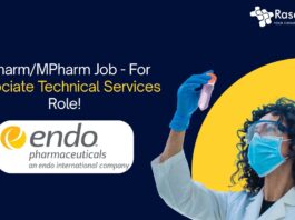BPharm/MPharm Job - For Associate Technical Services Role!
