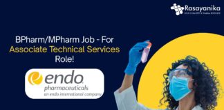 BPharm/MPharm Job - For Associate Technical Services Role!