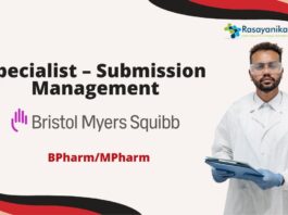 BPharm/MPharm Specialist Job - at Bristol Myers Squibb