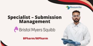 BPharm/MPharm Specialist Job - at Bristol Myers Squibb