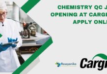 BSc Chemistry Job Openings, QC Jobs at Cargill