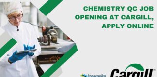 BSc Chemistry Job Openings, QC Jobs at Cargill