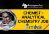 Chemist – Analytical Chemistry Job at MKS Instruments India