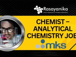 Chemist – Analytical Chemistry Job at MKS Instruments India