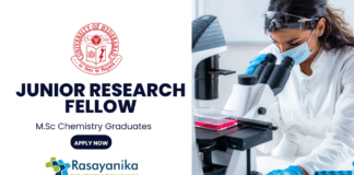 Chemistry Jobs for Freshers - Junior Research Fellow Position at University of Hyderabad 