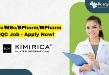 BSc/MSc/BPharm/MPharm QC Job - Apply Now!