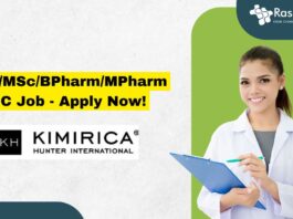 BSc/MSc/BPharm/MPharm QC Job - Apply Now!