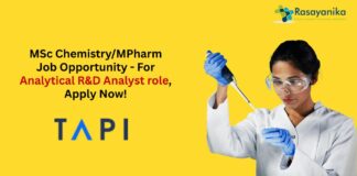 MSc Chemistry/MPharm Job Opportunity - For Analytical R&D Analyst role, Apply Now!