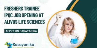 Freshers Trainee IPQC Job Opening
