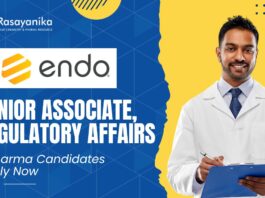 Endo Senior Associate, Regulatory Affairs Job |  MPharma Candidates Apply Now
