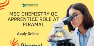 MSc Chemistry Job Openings in QC