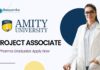 Research Project Associate Job Role at Amity l MPharma Graduates Apply